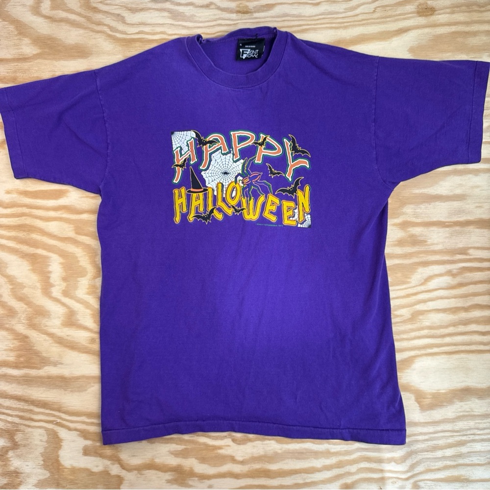 Vintage Purple Halloween Tee - Vintage Single Stitch
